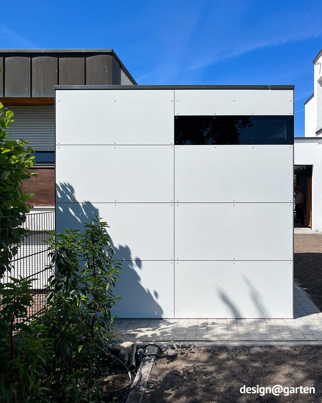 Capanno bianco sull'Oceano Atlantico vicino ad Arcachon
